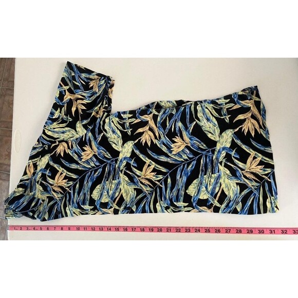 Crazy Horse by Claiborne Men’s Large Multicolor Tropical Leaves Button Up Shirt - Picture 5 of 6